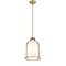 Z-Lite Pearson 1 Light Pendant, Rubbed Brass & White Opal 818-9RB - alternate 4